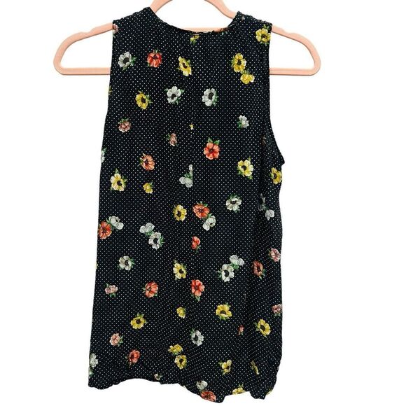 THE KOOPLES Womens 100% Silk Camellia Dots Tank Top Size Small S - Picture 6 of 12